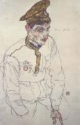 Egon Schiele Russian Prisoner of War (Grigori Kladjishuili) (mk12) oil painting artist